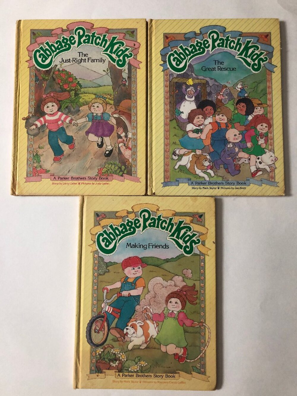 Vintage Cabbage Patch Kids 1984 Hardcover Book LOT of 3